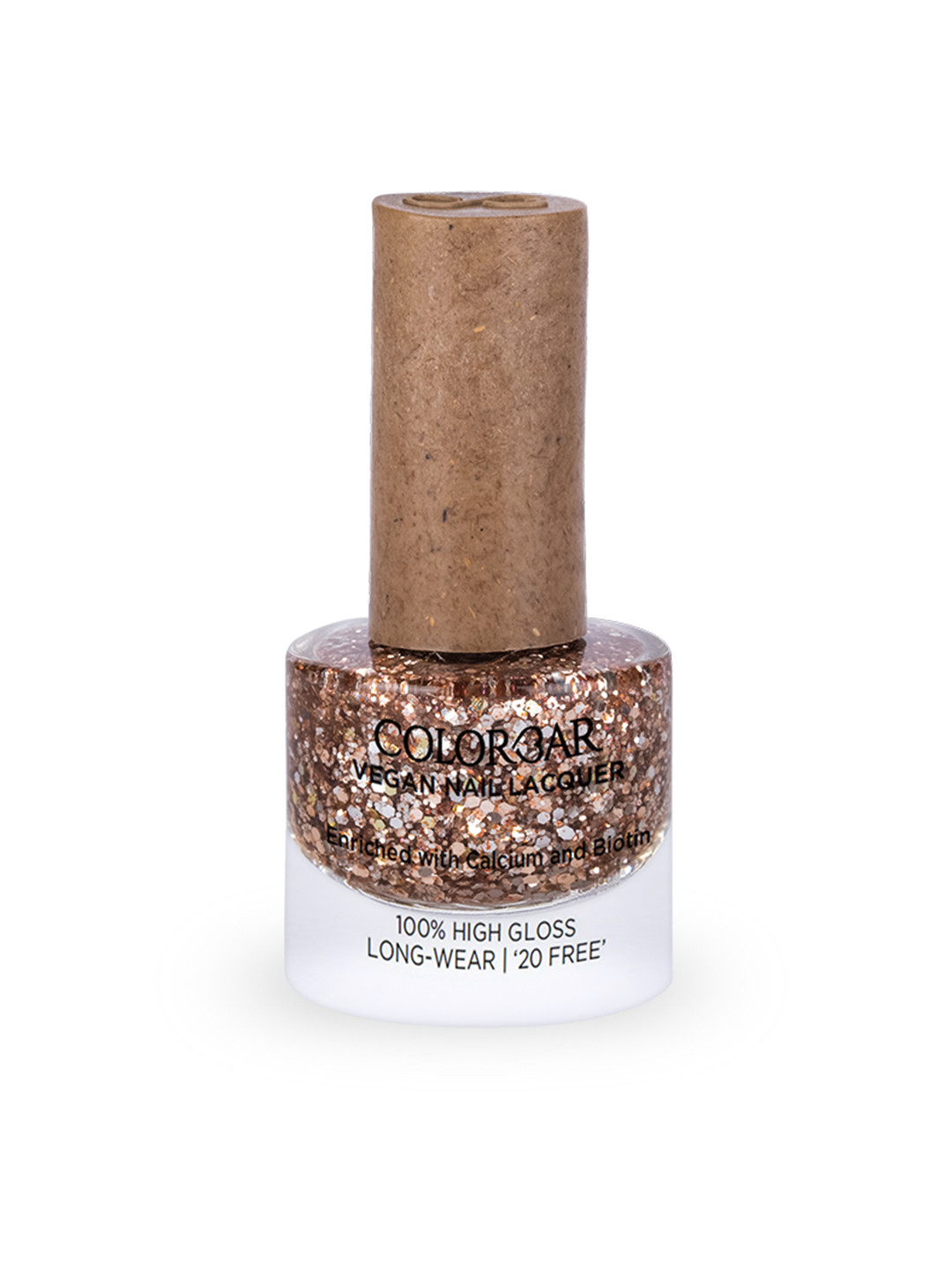 

Colorbar High Gloss Long-Wear Vegan Nail Lacquer with Calcium & Biotin - Whimsical 283, Rose gold