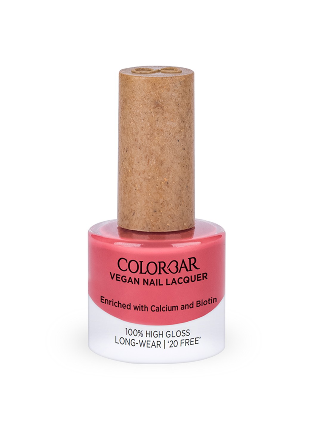 

Colorbar Long-Wear Glossy Vegan Nail Lacquer with Calcium & Biotin 8ml - Jest, Pink