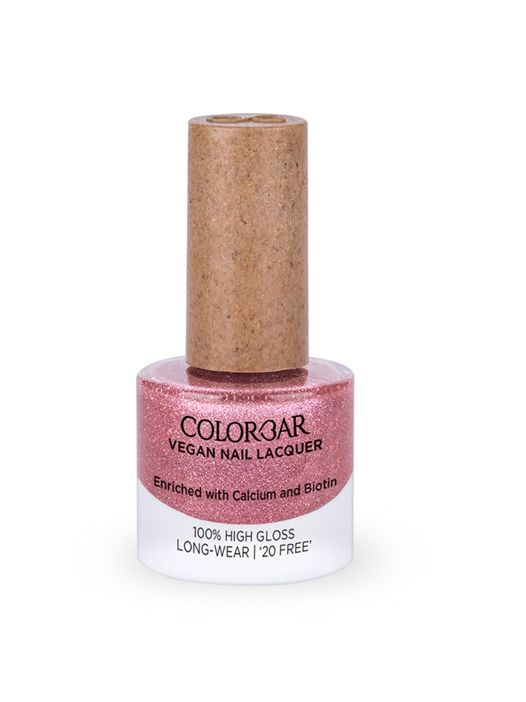 

Colorbar Long-Wear Glossy Vegan Nail Lacquer with Calcium & Biotin 8ml - Rosy Moment, Pink