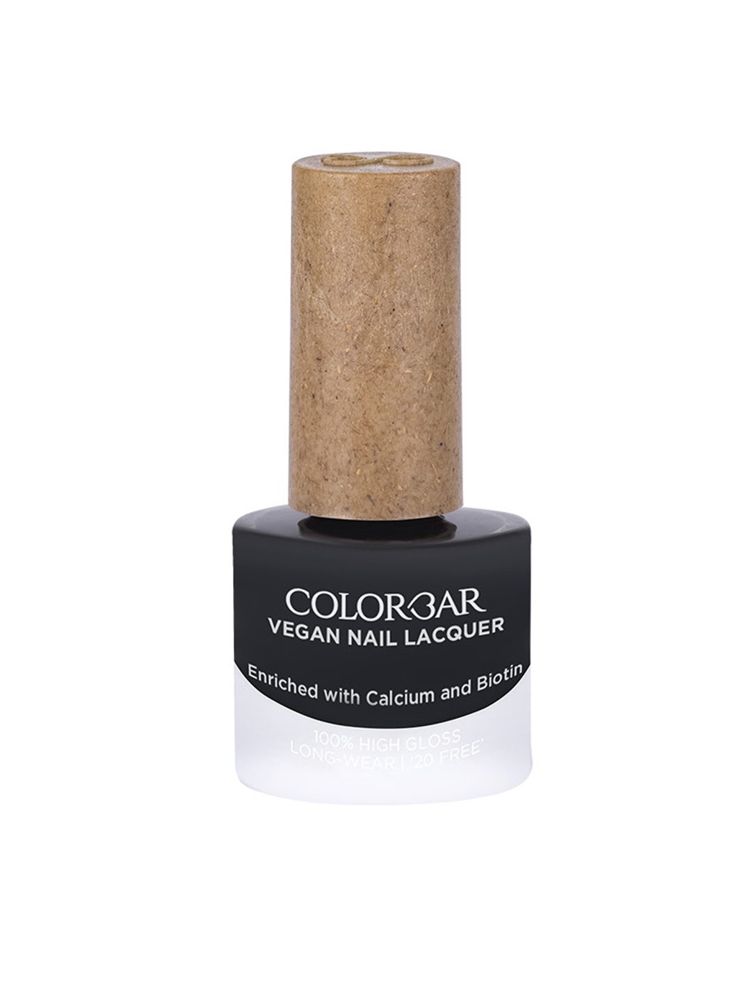 

Colorbar 100% High Gloss Long Wear Vegan Nail Lacquer with Calcium & Biotin 8 ml - Shooting Star 205, Black