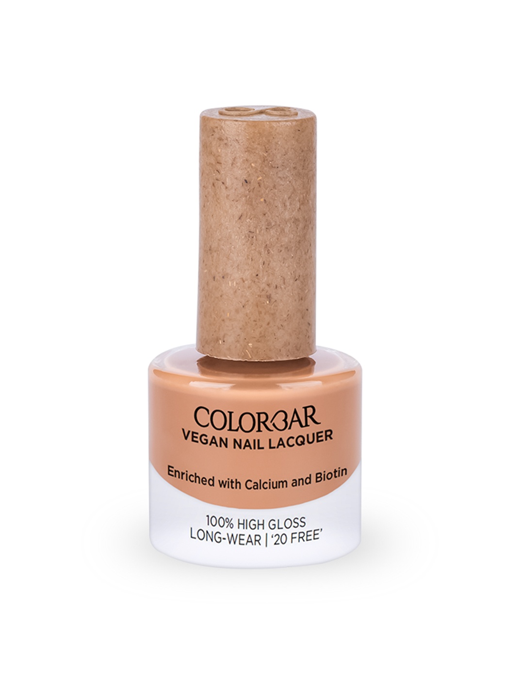 

Colorbar 100% High Gloss Long Wear Vegan Nail Lacquer with Calcium & Biotin 8 ml - Creme Brulee 142, Brown