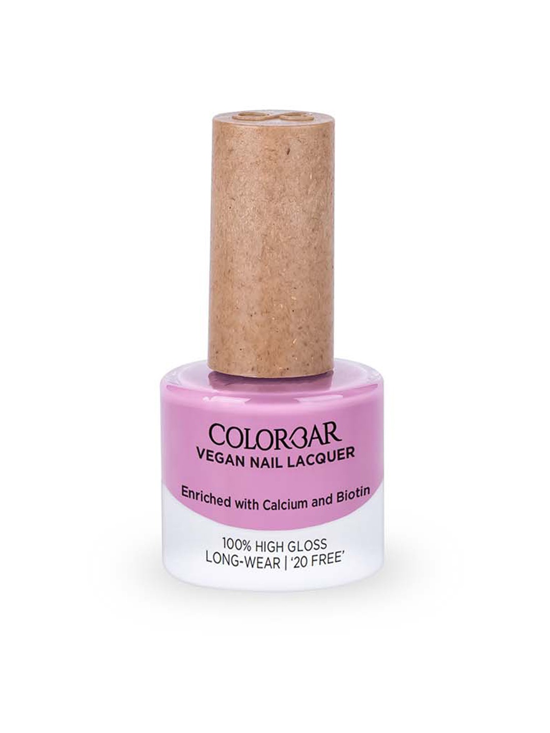 

Colorbar 100% High Gloss Long Wear Vegan Nail Lacquer with Calcium & Biotin 8 ml - On D Mauve 068, Pink