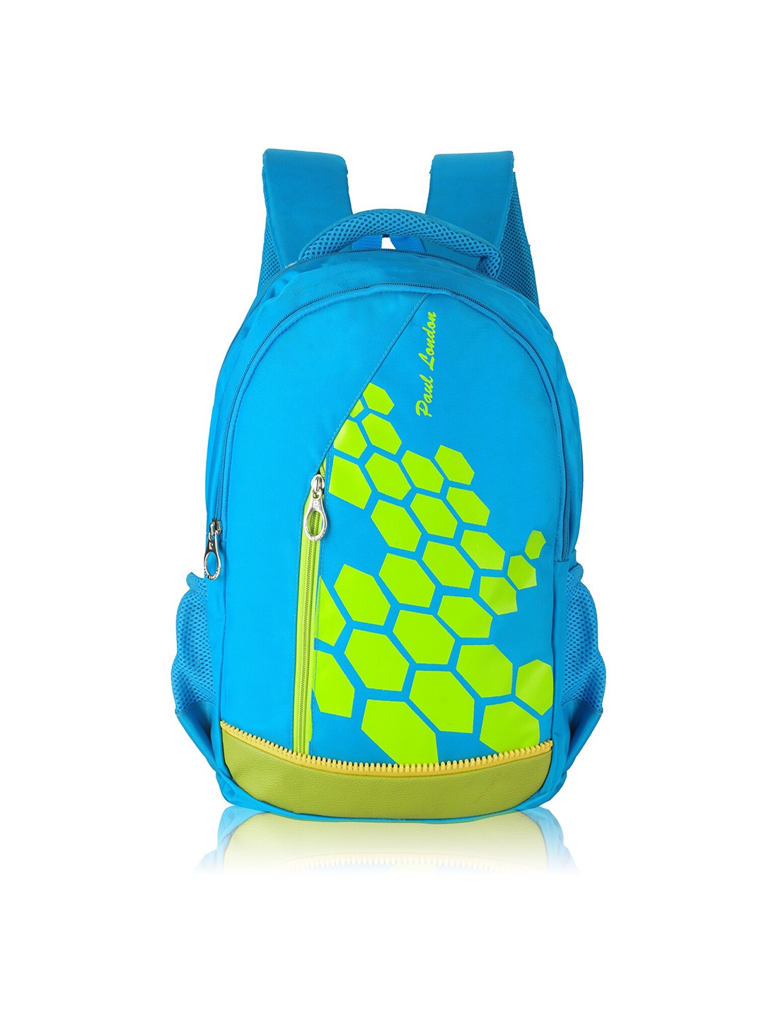 

PAUL LONDON Unisex Blue & Green Geometric Backpack
