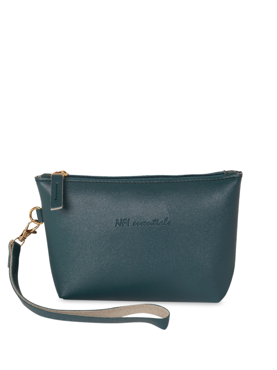 

NFI essentials Women Green Solid Makeup Pouch Accessory