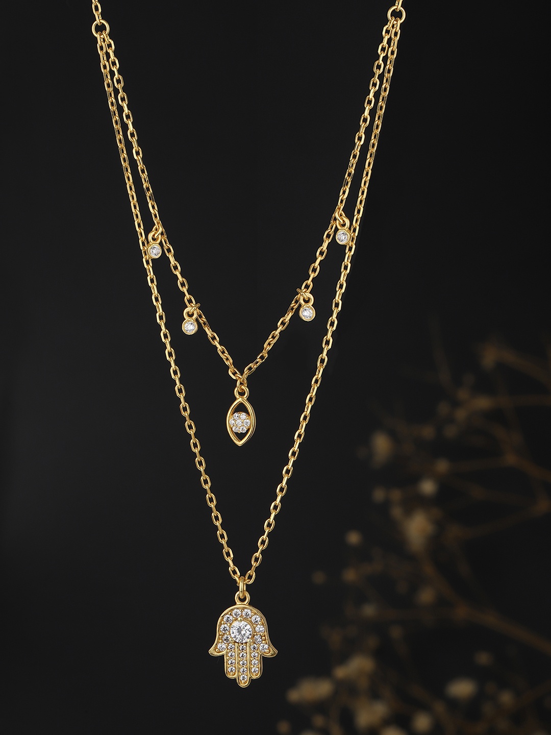 

Carlton London Gold-Plated Brass Layered Necklace