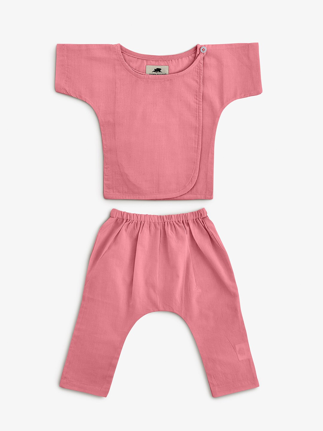 

STORY TAILOR Kids Peach-Coloured T-shirt with Leggings