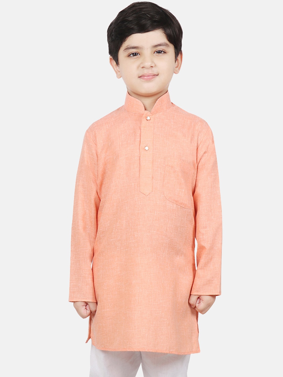 

SG YUVRAJ Boys Orange Thread Work Kurta