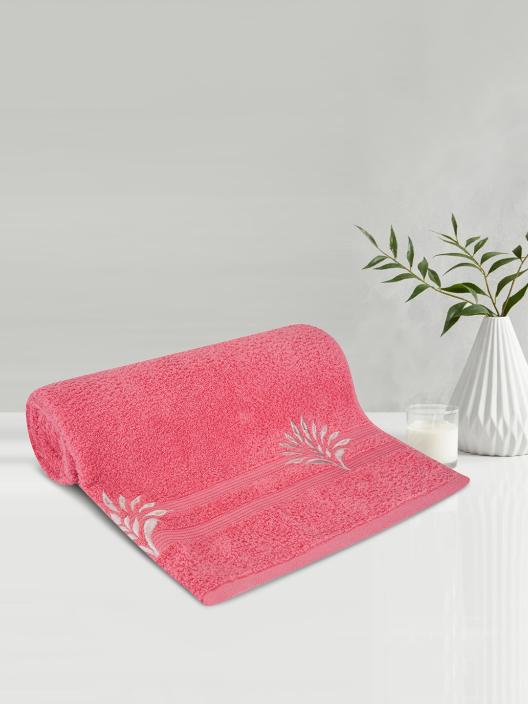 

LUSH & BEYOND Peach 500 GSM Pure Cotton Bath Towel