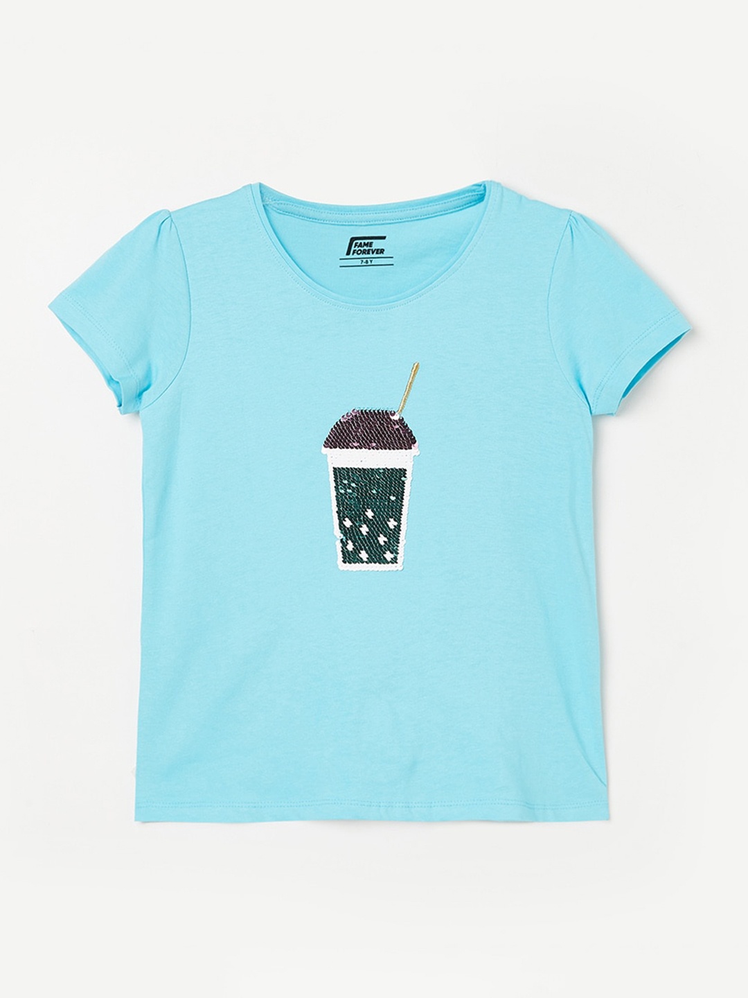 

Fame Forever by Lifestyle Blue Embellished Top