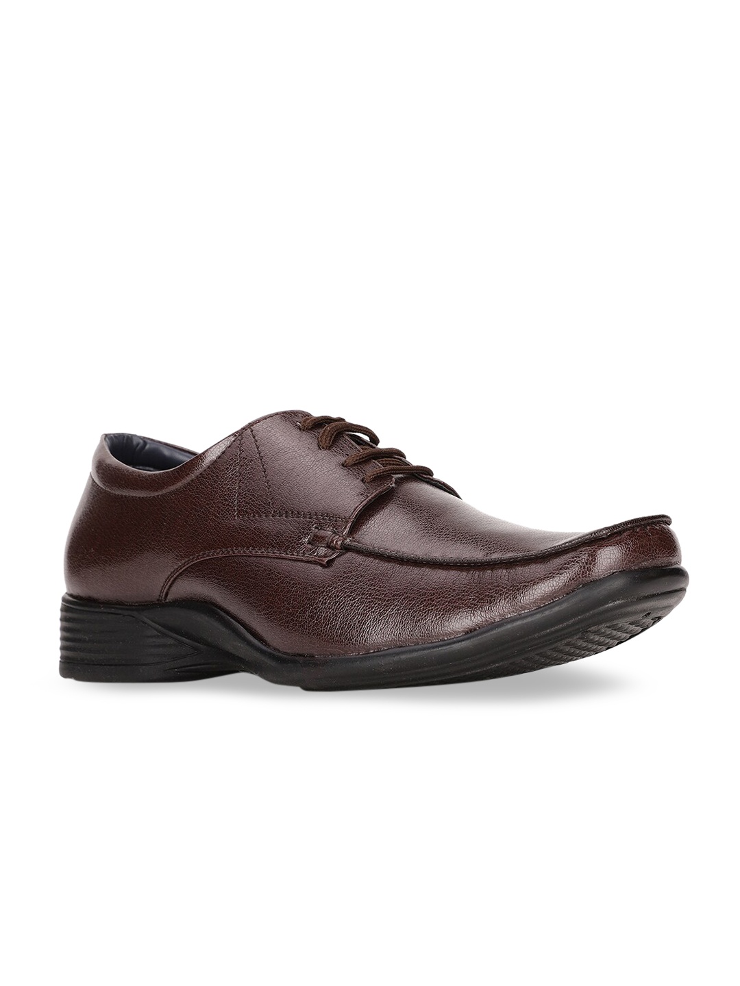 

Bata Men Brown Solid Formal Debys
