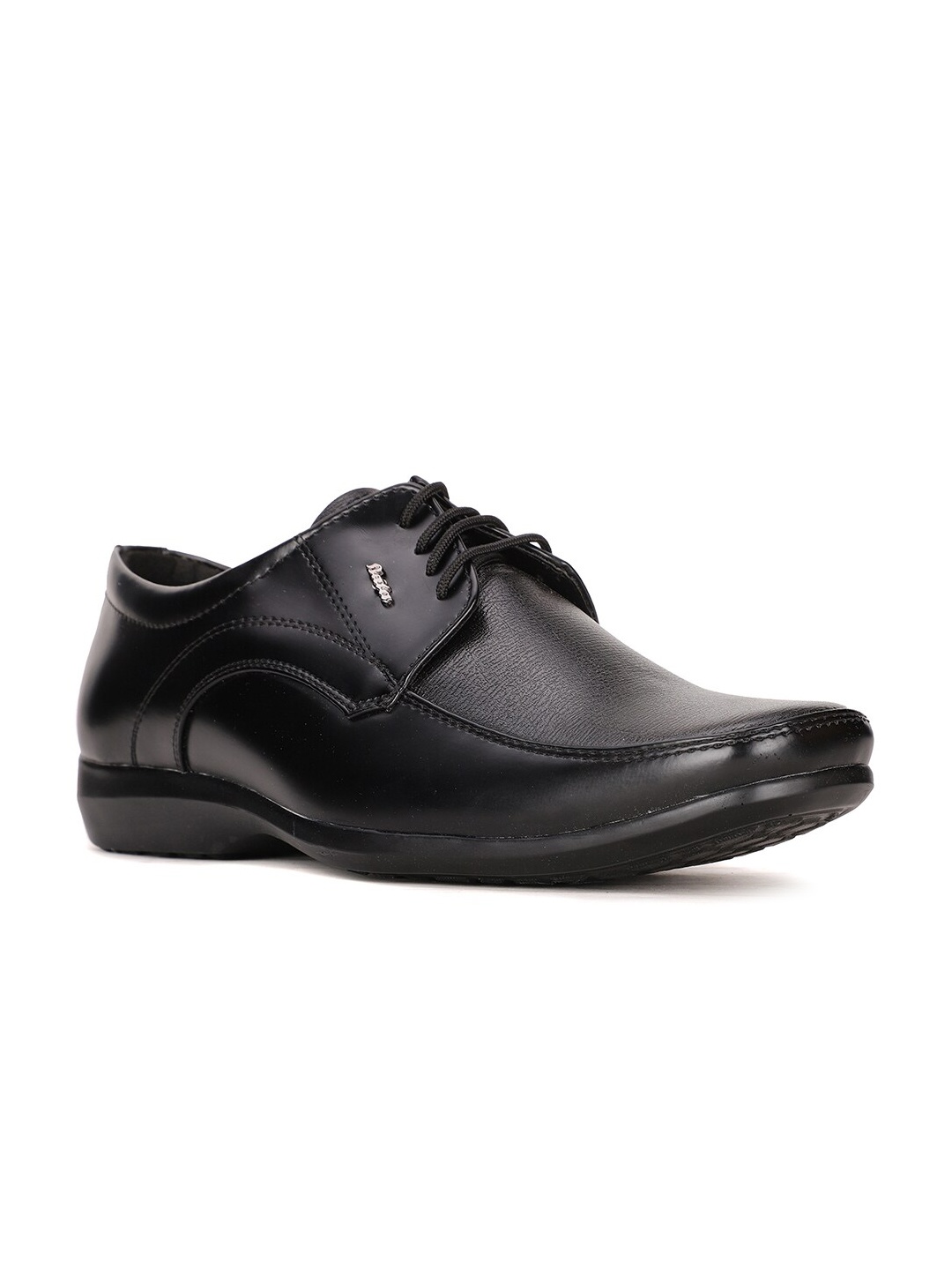 

Bata Men Black Solid Formal Derbys