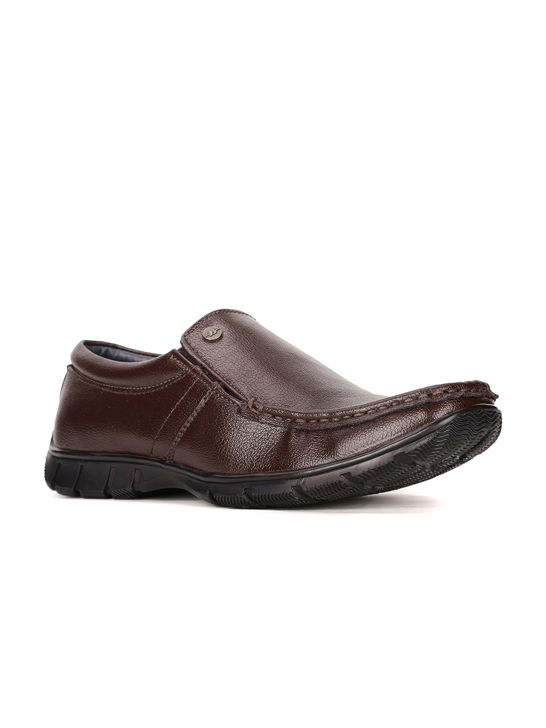 

Bata Men Brown Solid Formal Loafers