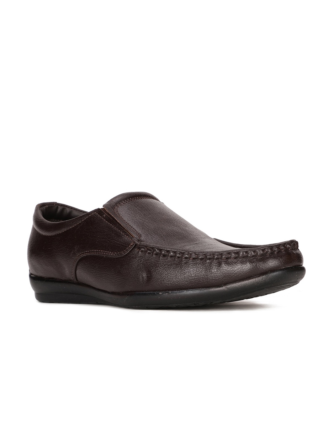 

Bata Men Brown Solid Formal Loafers