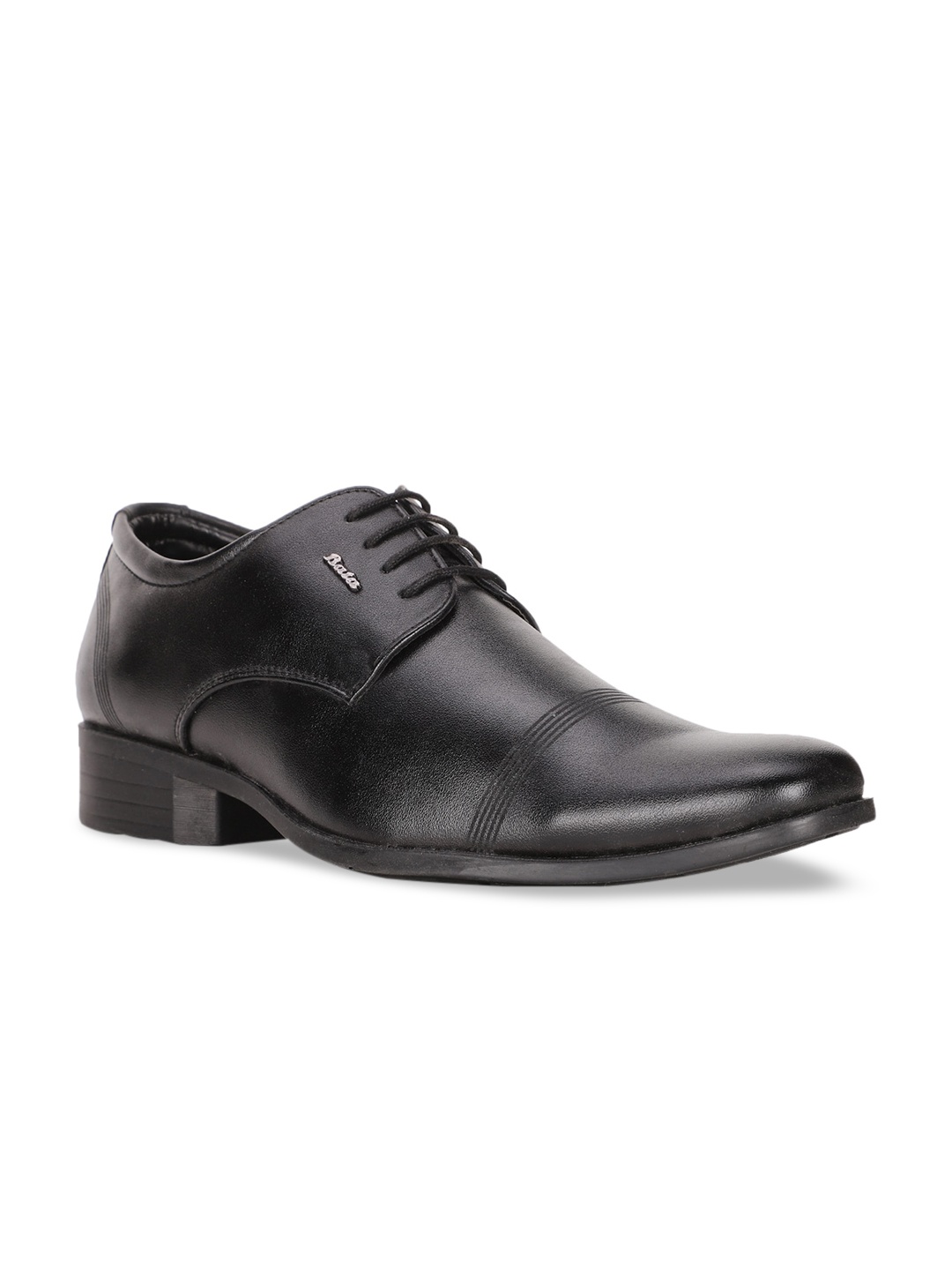 

Bata Men Black Woven Design Formal Derbys