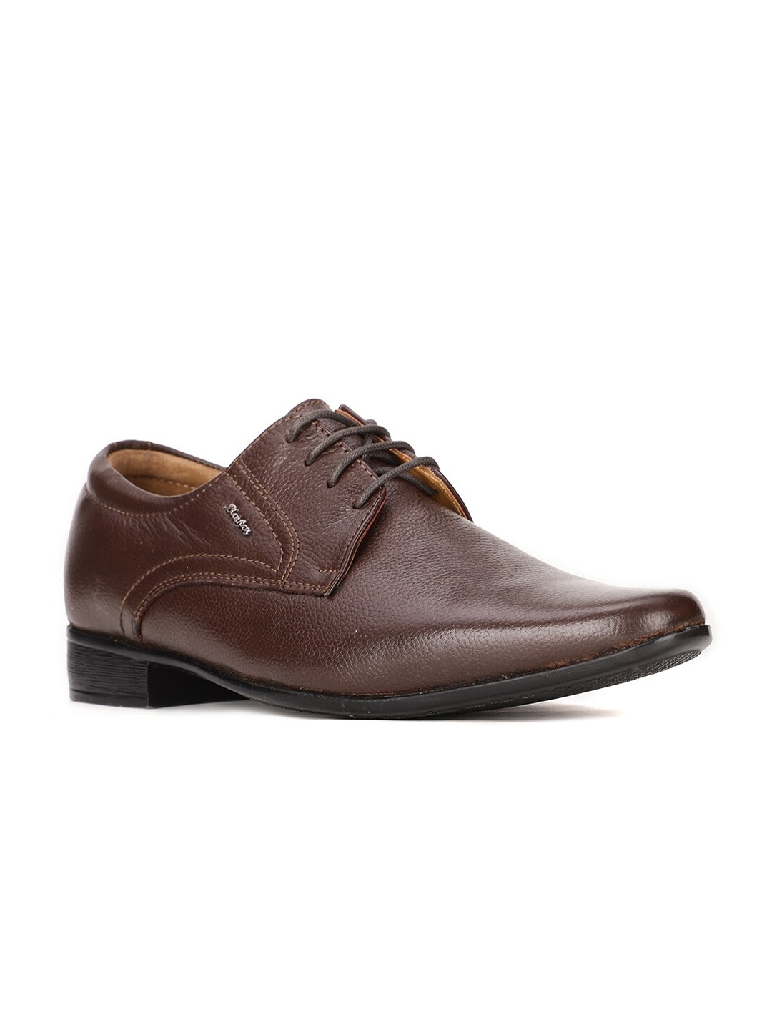 

Bata Men Brown Solid Formal Derbys