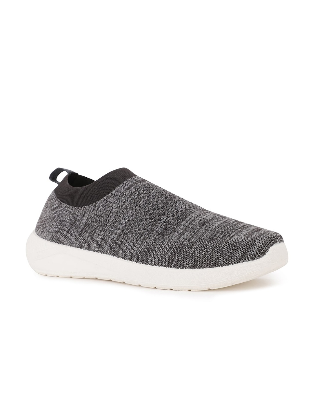 

Bata Men Grey Woven Design Slip-On Sneakers