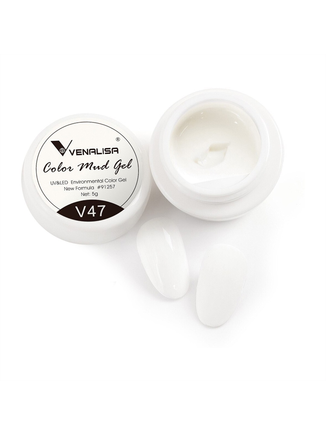 

VENALISA Color Mud UV & Led Gel Nail Polish 5 g - V47, White