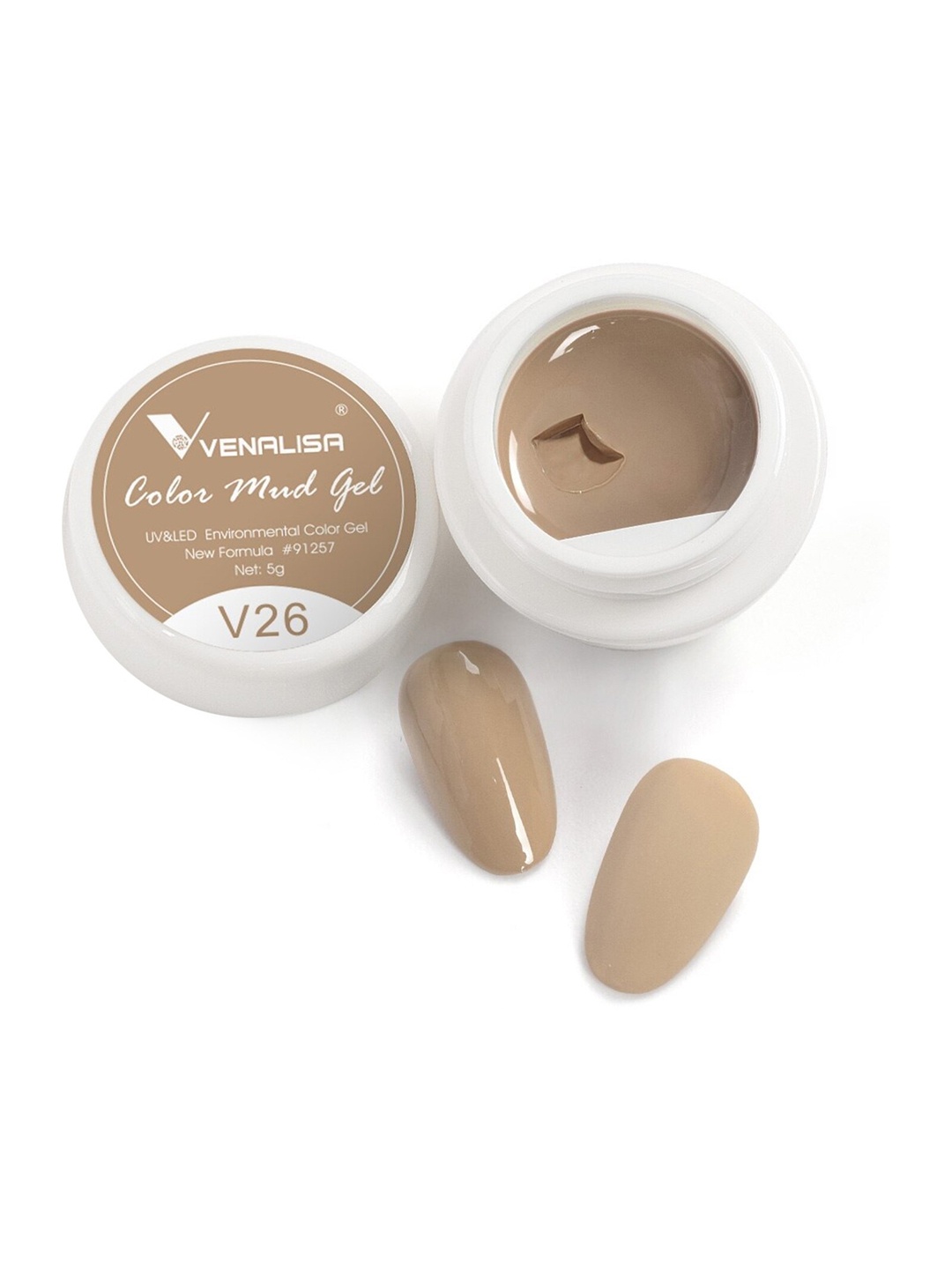 

VENALISA Color Mud UV & Led Gel Nail Polish 5 g - V26, Nude