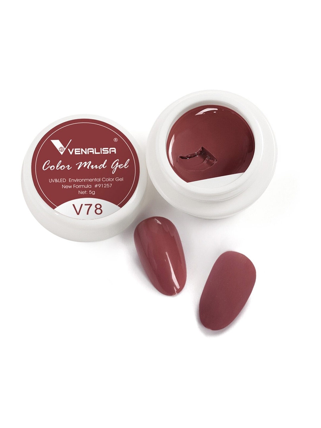 

VENALISA Color Mud UV & Led Gel Nail Polish 5 g - V78, Maroon