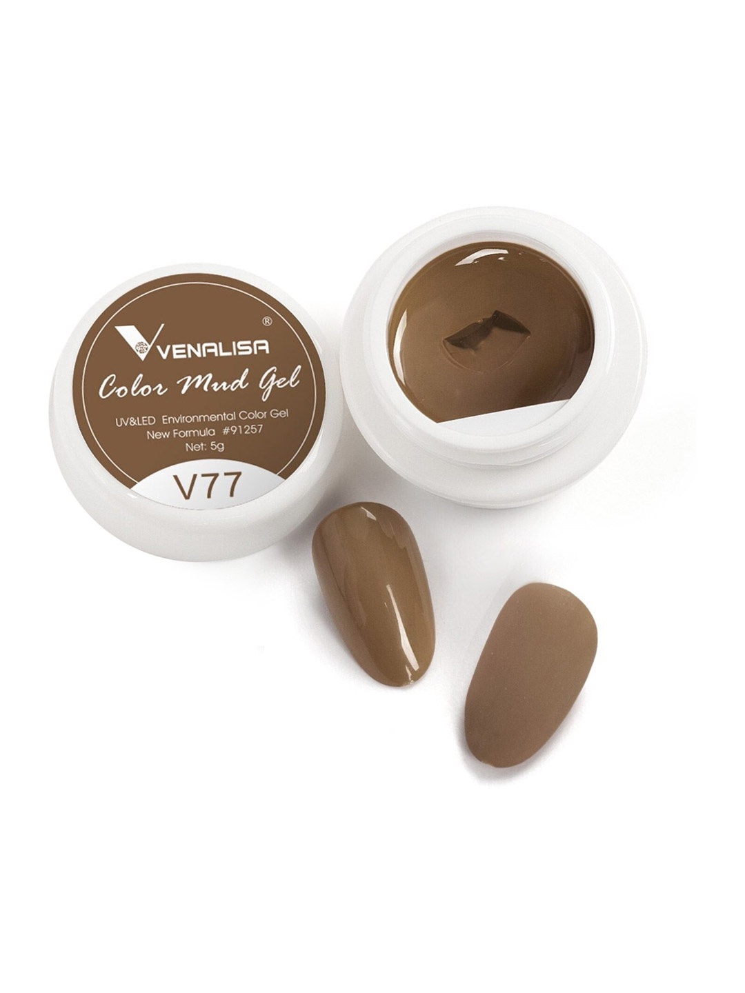 

VENALISA Color Mud UV & Led Gel Nail Polish 5 g - V77, Olive