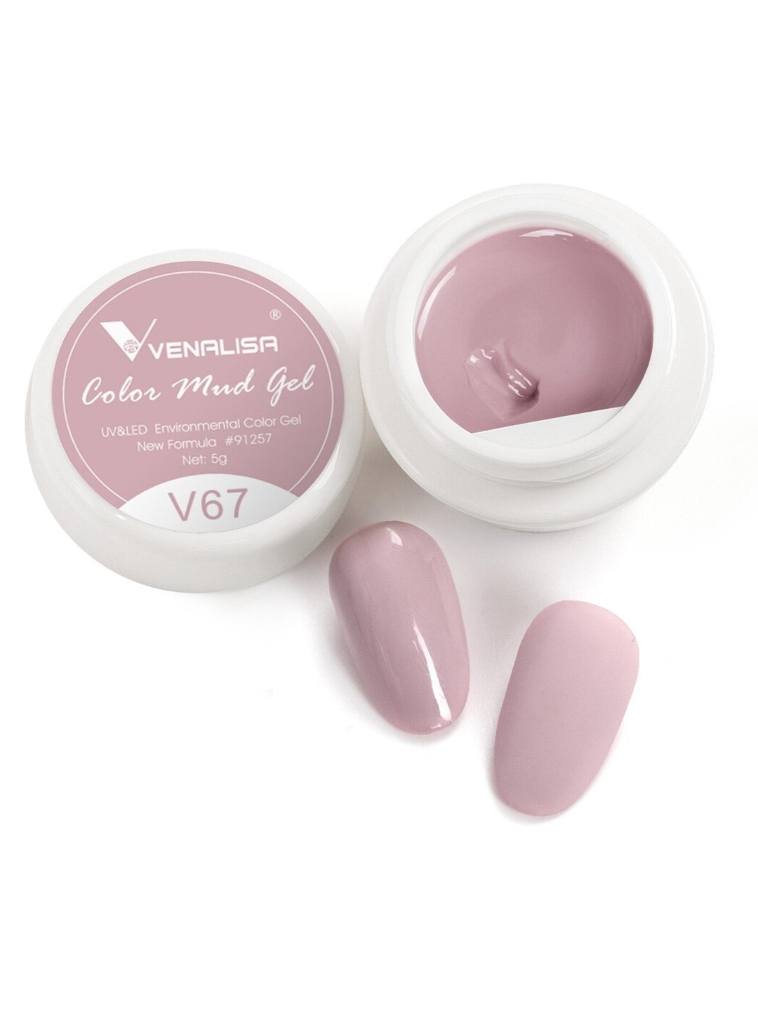 

VENALISA Color Mud UV & Led Gel Nail Polish 5 g - V67, Pink