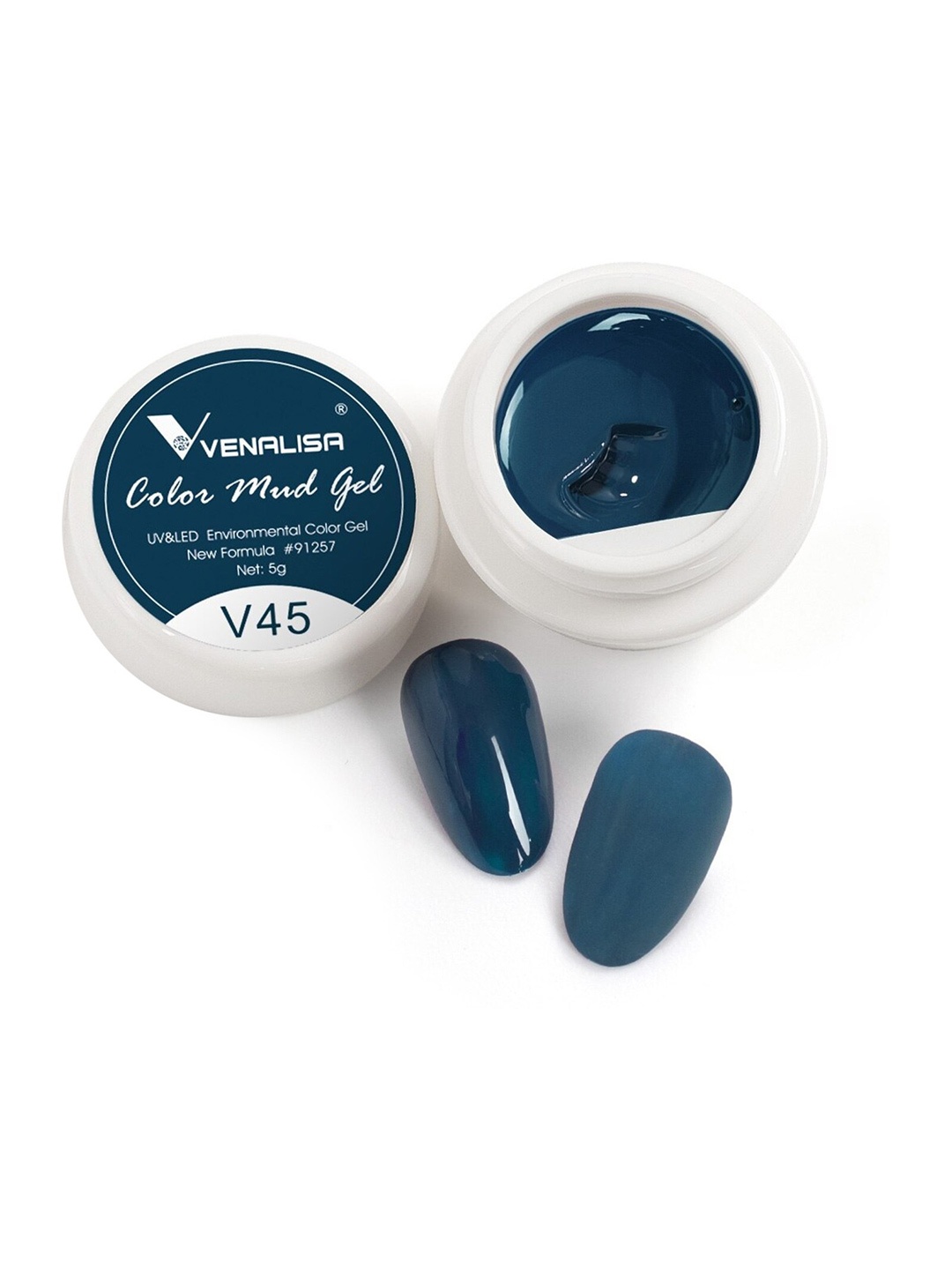 

VENALISA Color Mud UV & Led Gel Nail Polish 5 g - V45, Teal