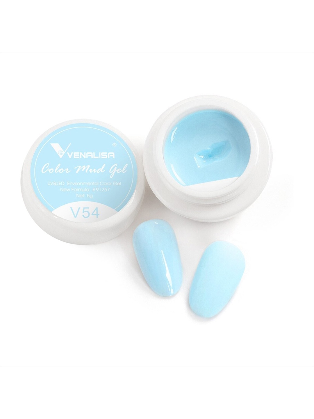 VENALISA Color Mud UV LED One Stroke Gel Nail Polish - Shade V54, Blue