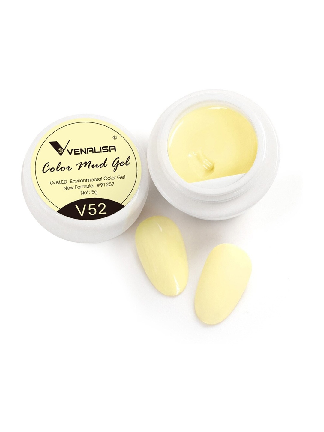 

VENALISA Color Mud UV LED One Stroke Gel Nail Polish - Shade V52, Yellow