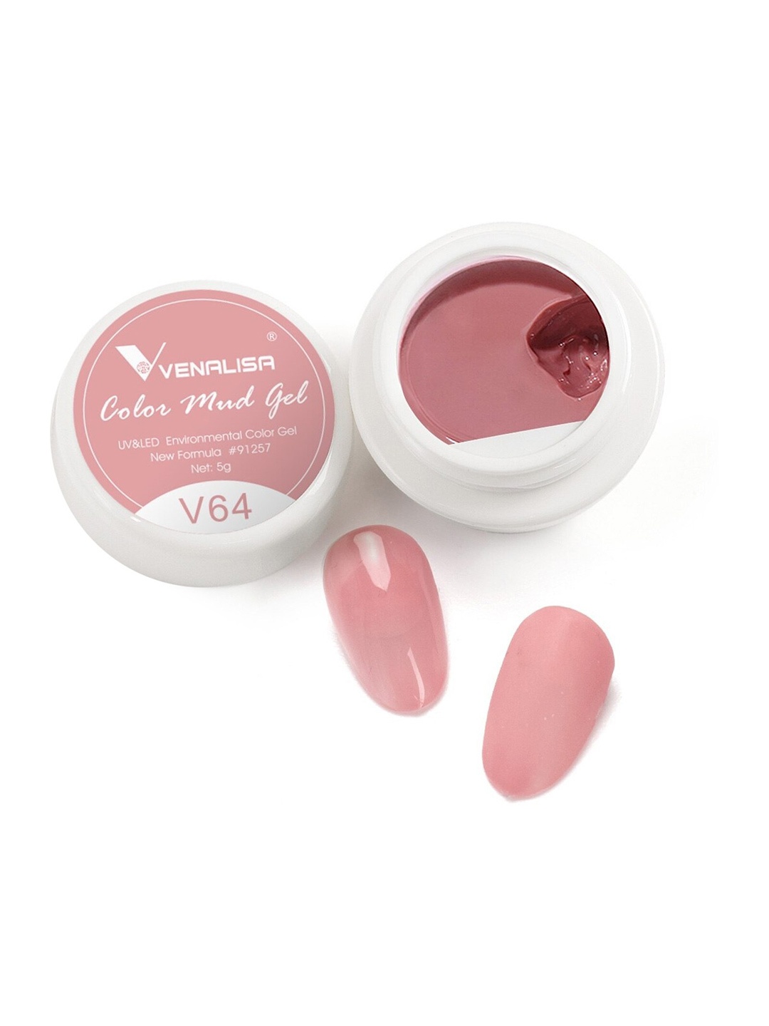 

VENALISA Color Mud UV LED One Stroke Gel Nail Polish - Shade V64, Pink