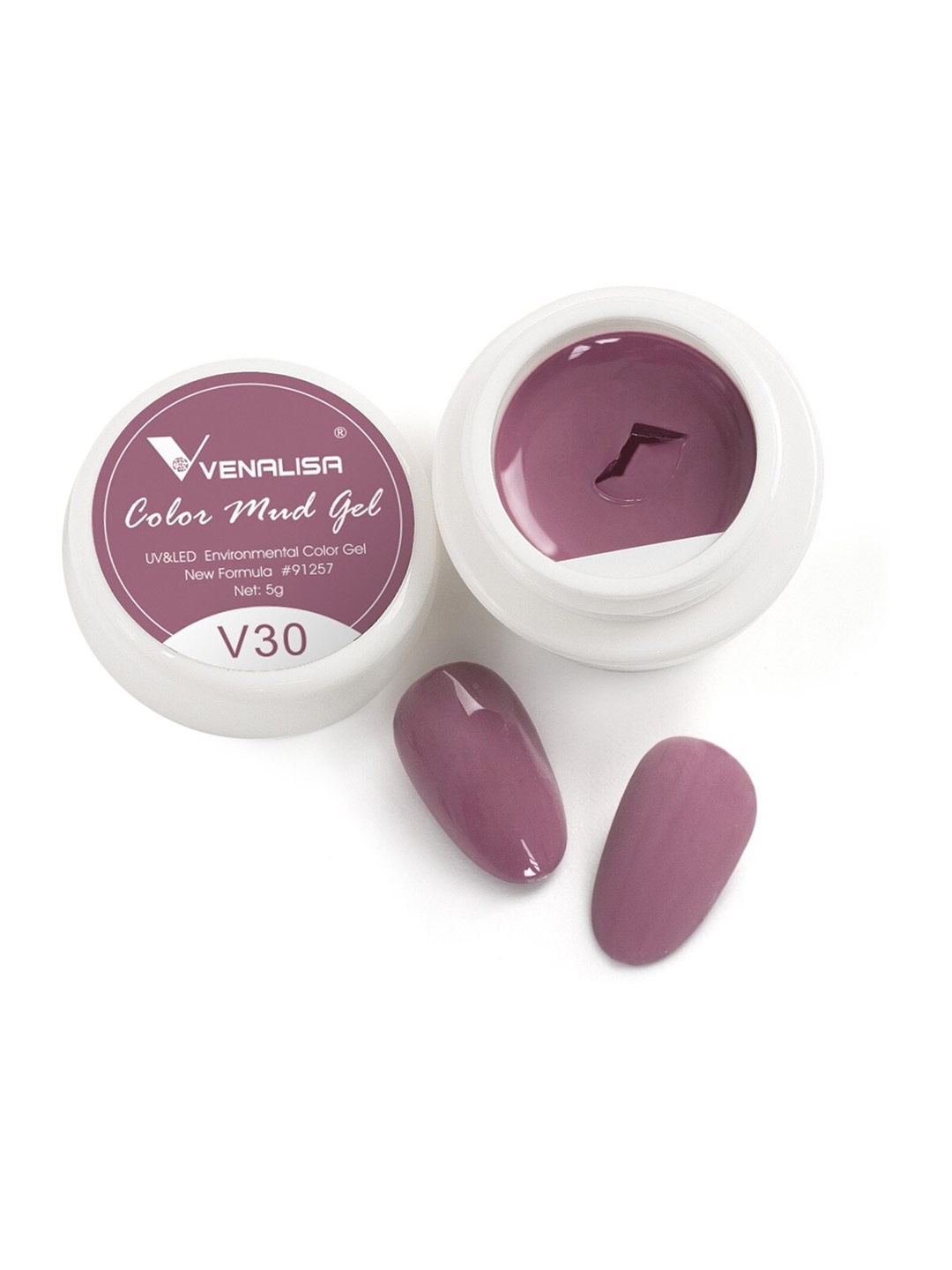 

VENALISA Color Mud UV & Led Gel Nail Polish 5 g - V30, Mauve
