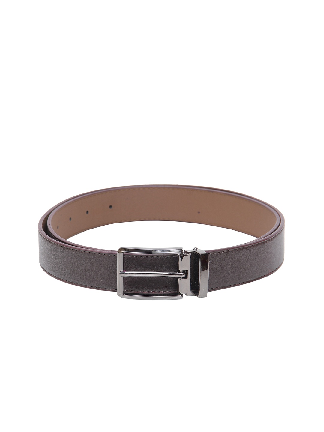 

Calvadoss Men Brown Textured Casual Belt