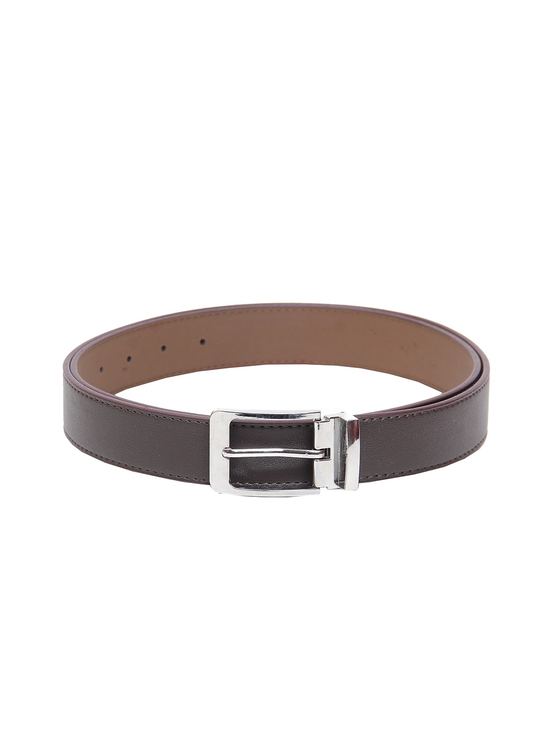 

Calvadoss Men Brown Textured Reversible PU Belt