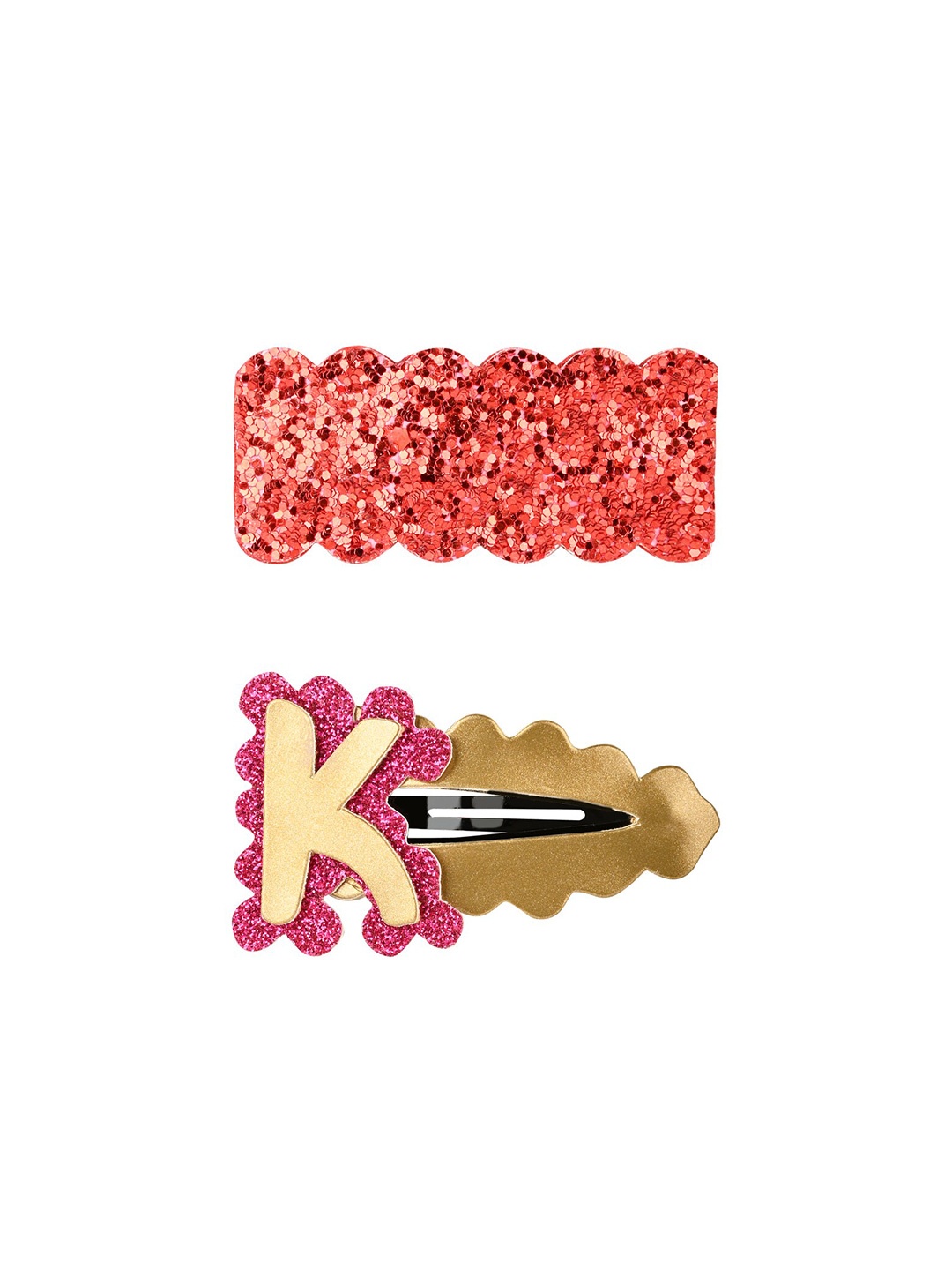 

Aye Candy Girls Pink & Red Set of 2 Embellished Tic Tac Hair Clip