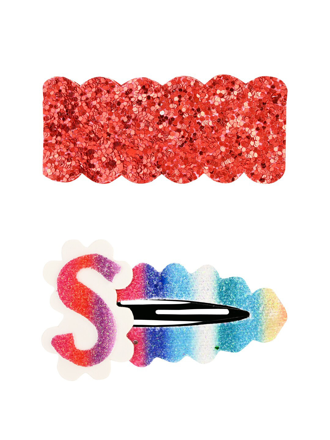 

Aye Candy Girls Multicoloured Set of 2 Embellished Tic Tac Hair Clip, Multi