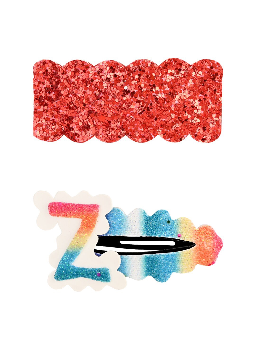 

Aye Candy Girls Red & Blue Set of 2 Embellished Tic Tac Hair Clip