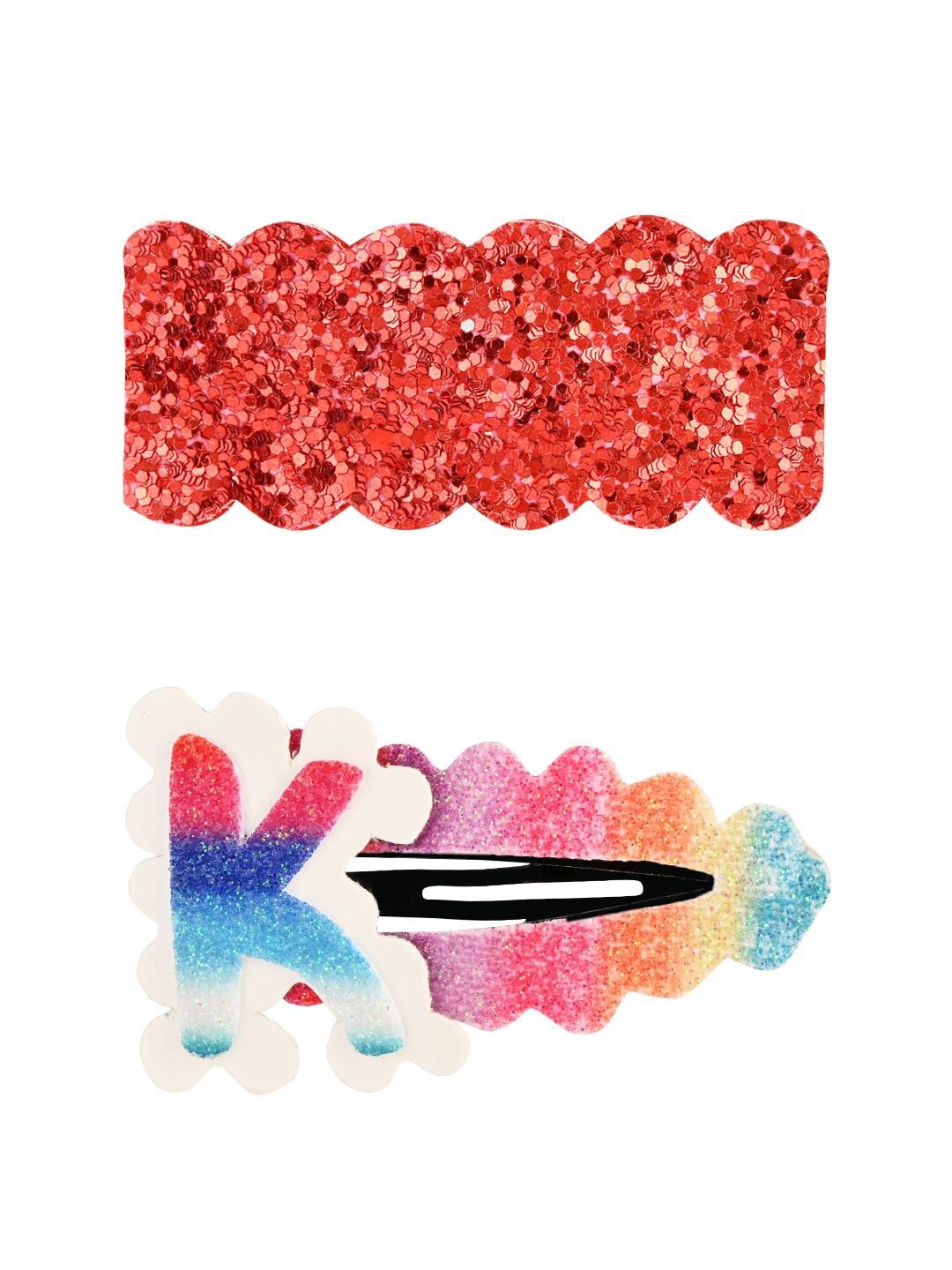 

Aye Candy Girls Set of 2 Red & Blue Tic Tac Hair Clips