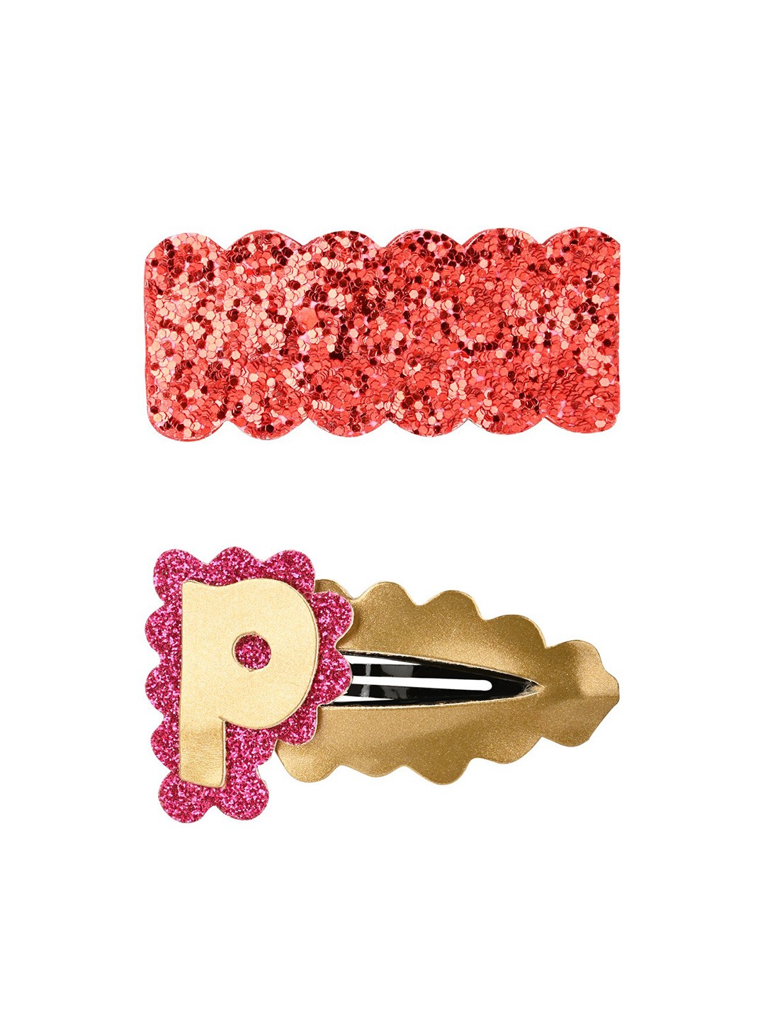 

Aye Candy Girls Pink & Red Set of 2 Embellished Tic Tac Hair Clip