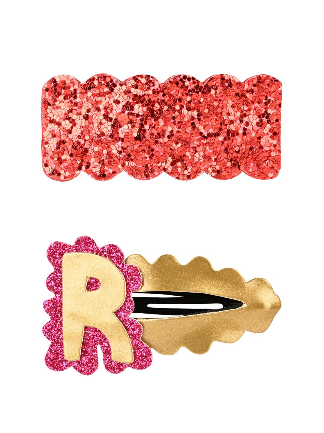 

Aye Candy Girls Set of 2 Pink & Red Embellished Tic Tac Hair Clips