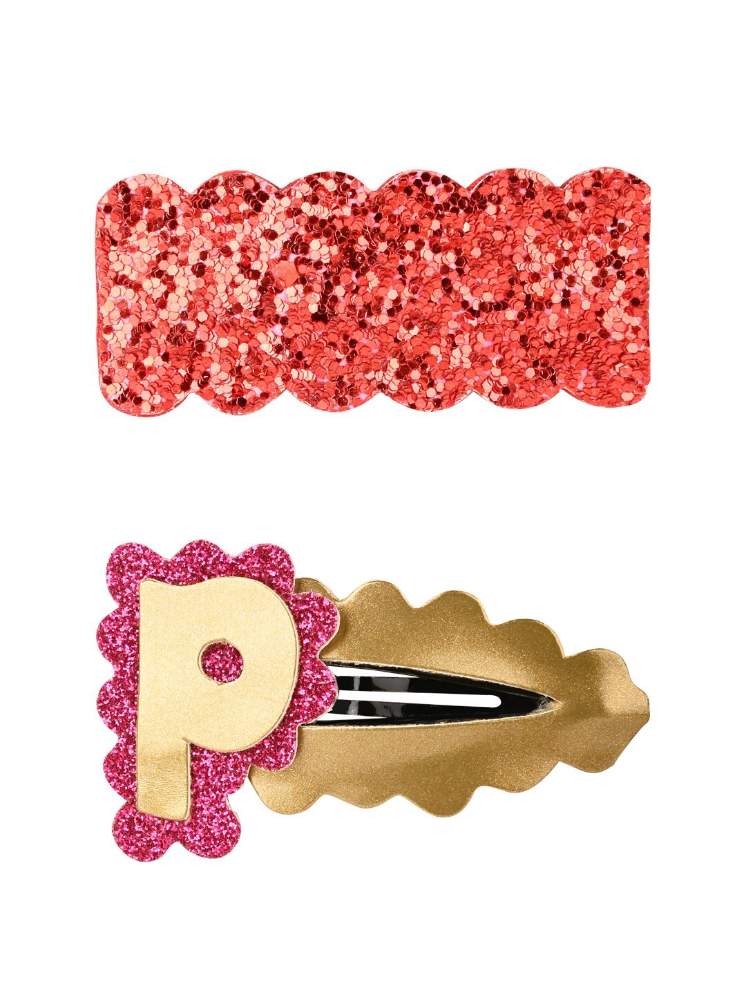 

Aye Candy Girls Pink & Red Set of 2 Embellished Tic Tac Hair Clip