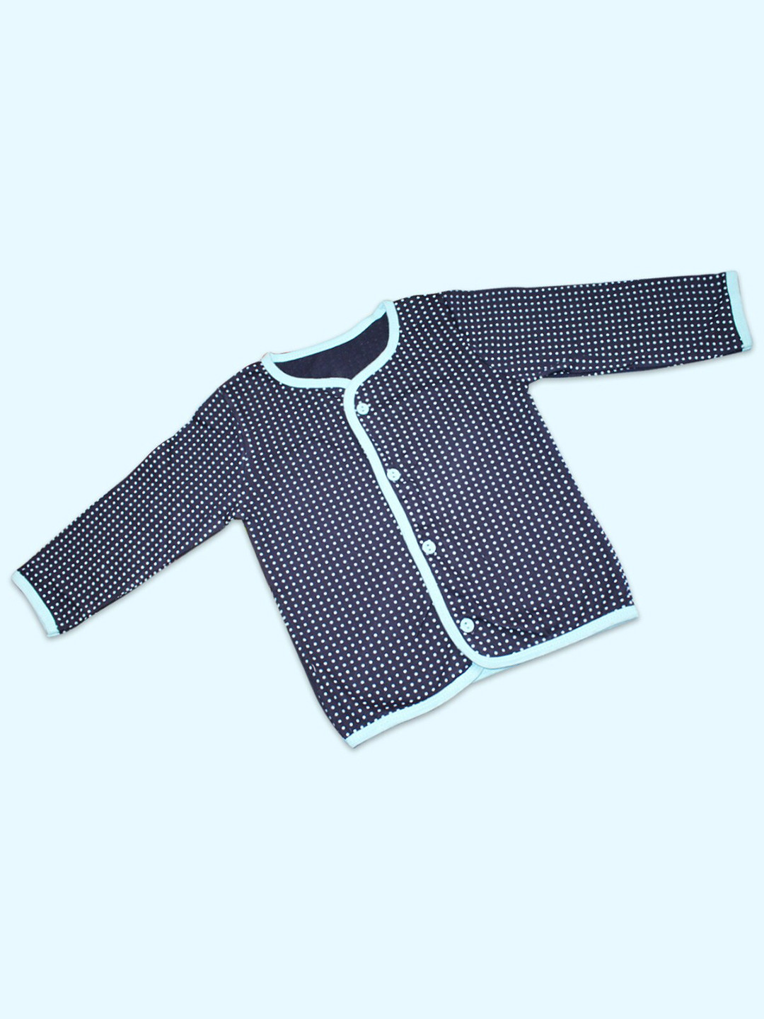 

Born Babies Unisex Kids Blue Printed Top