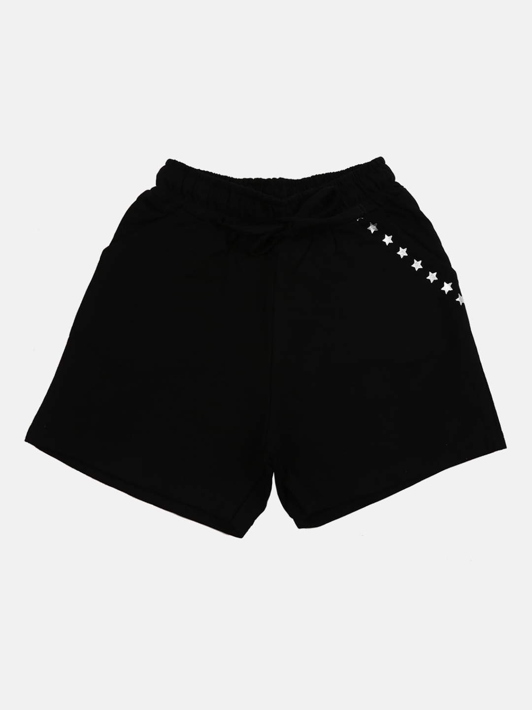 

V-Mart Girls Black Solid Shorts