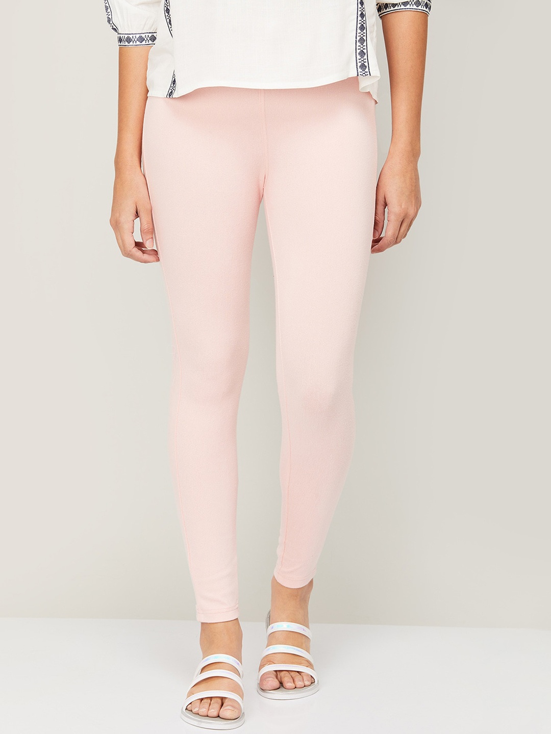 

Fame Forever by Lifestyle Women Pink Skinny Fit High-Rise Trousers