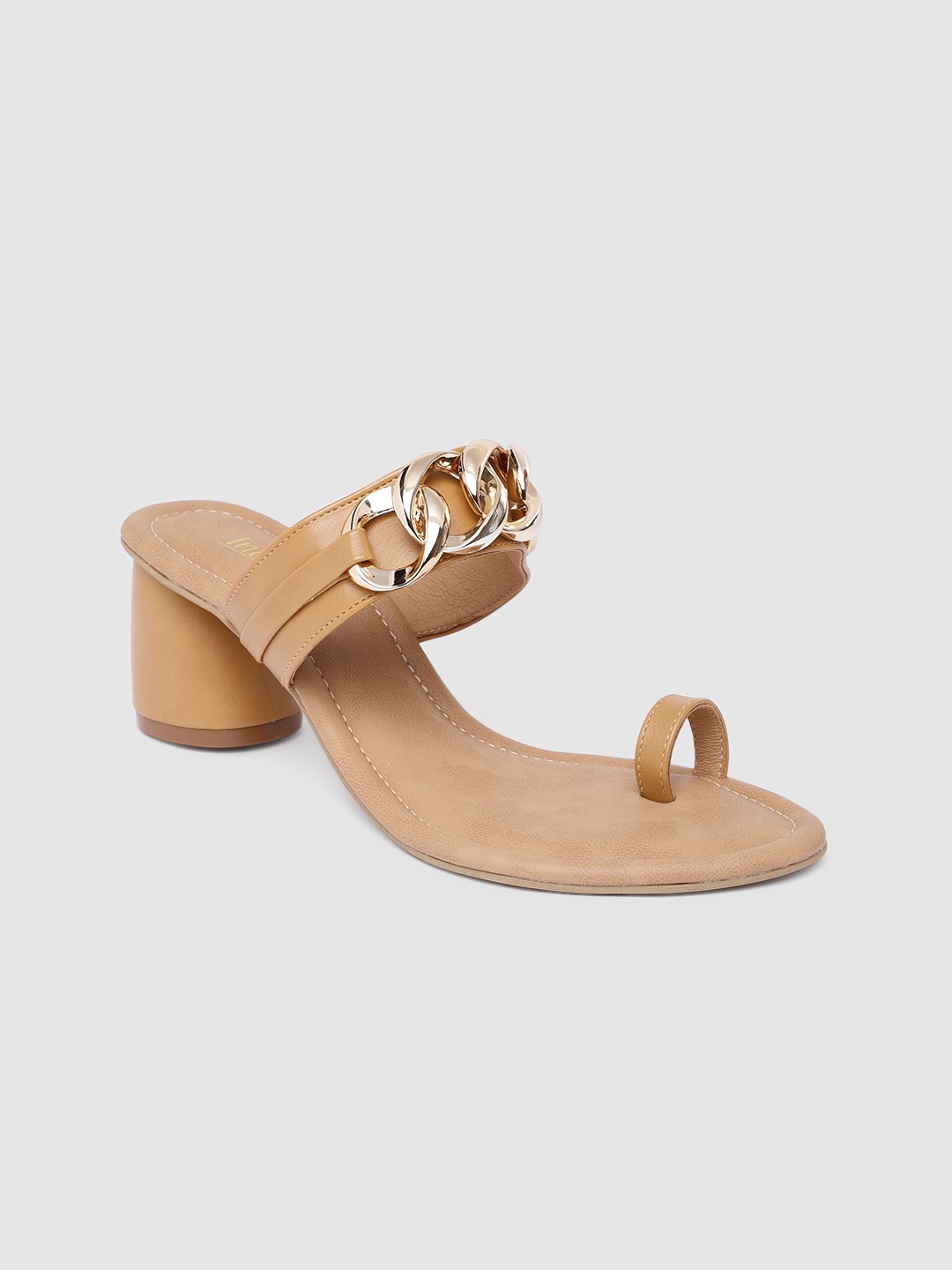 

Inc 5 Women Beige PU Comfort Sandals