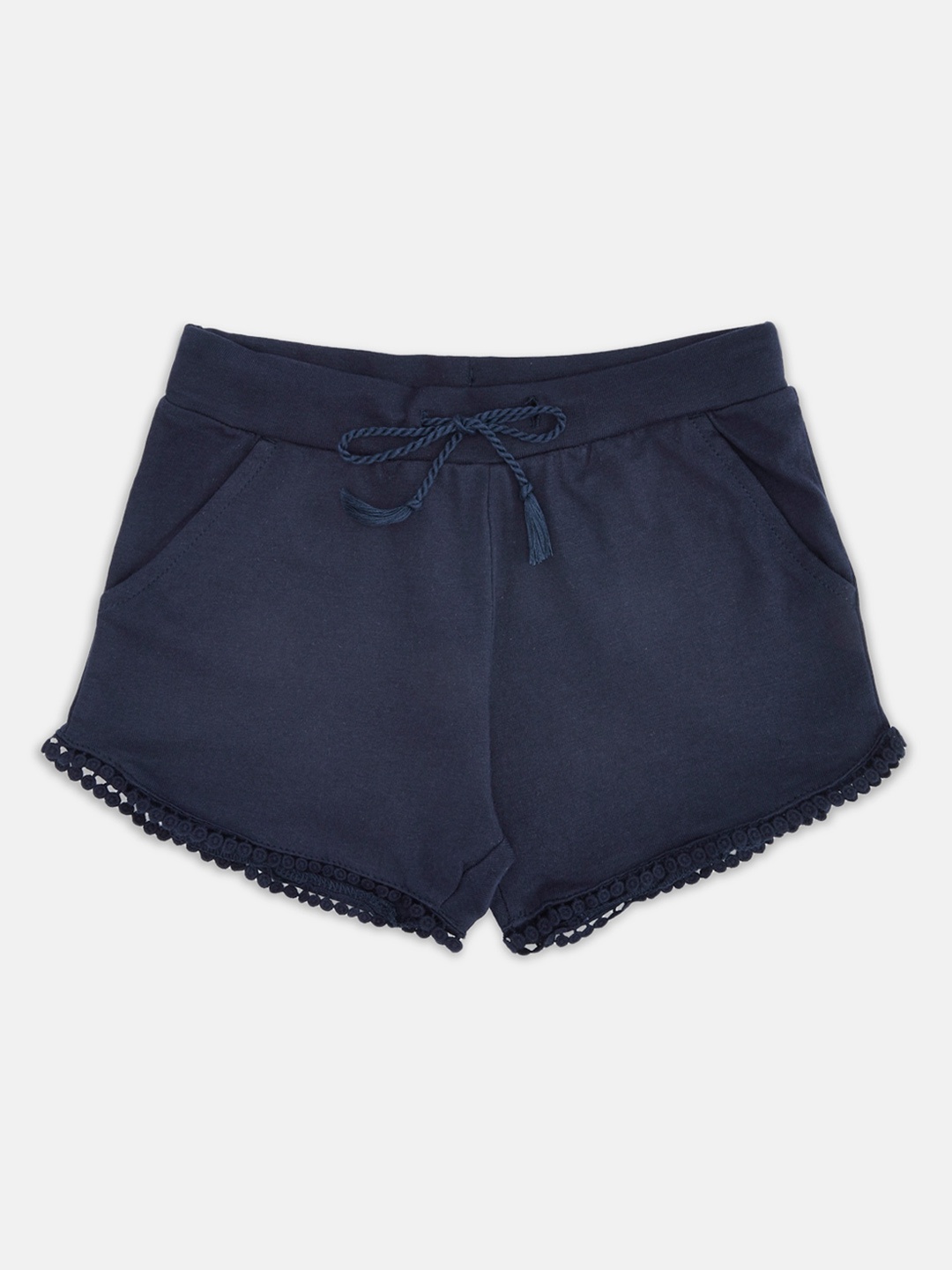 

Pantaloons Junior Girls Navy Blue Cotton Shorts