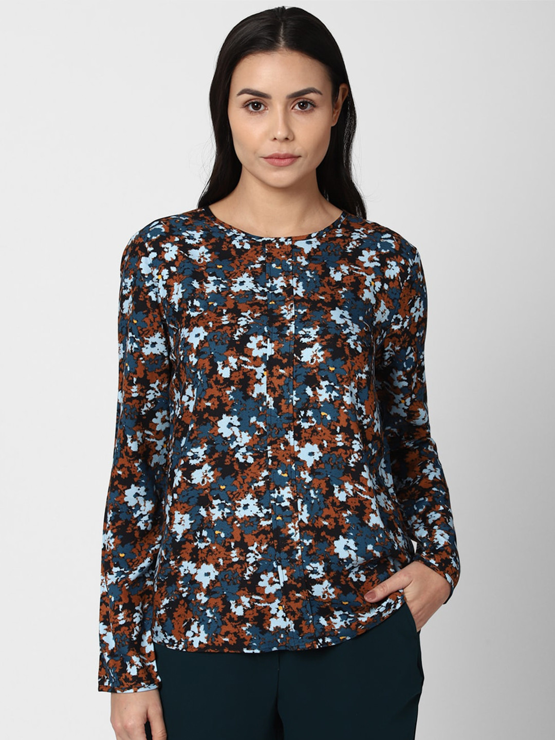 

Van Heusen Woman Multicoloured Floral Print Top, Multi