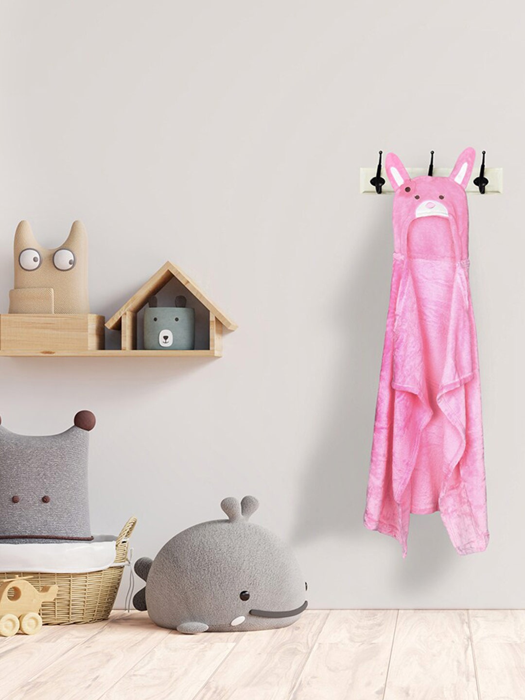 

Baby Moo Pink & White Heavy Winter 210 GSM Single Bed Blanket