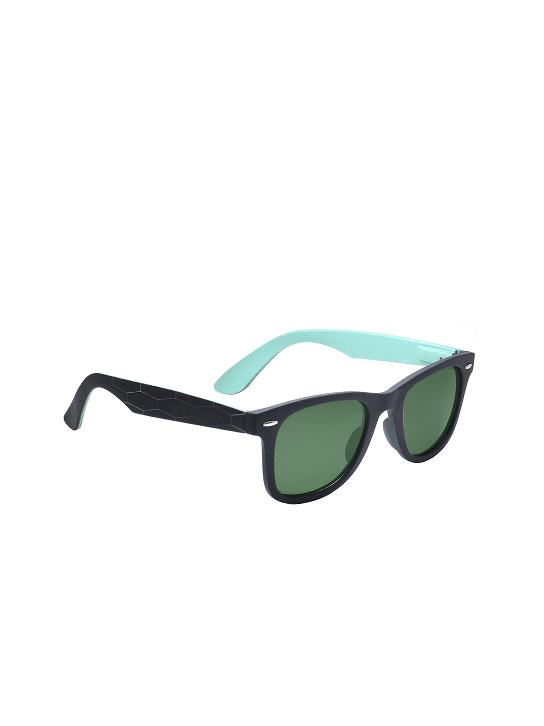 

Peter Jones Eyewear Unisex Green Lens & Square Sunglasses with Polarised Lens PO760GR