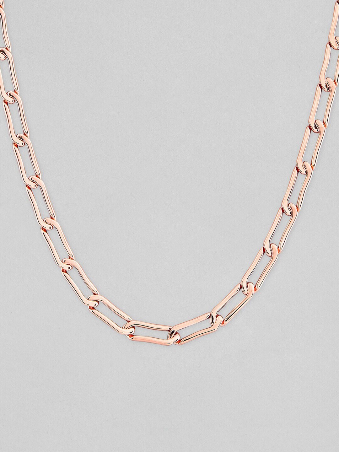 

Rubans Voguish Rose Gold & Gold-Plated Necklace