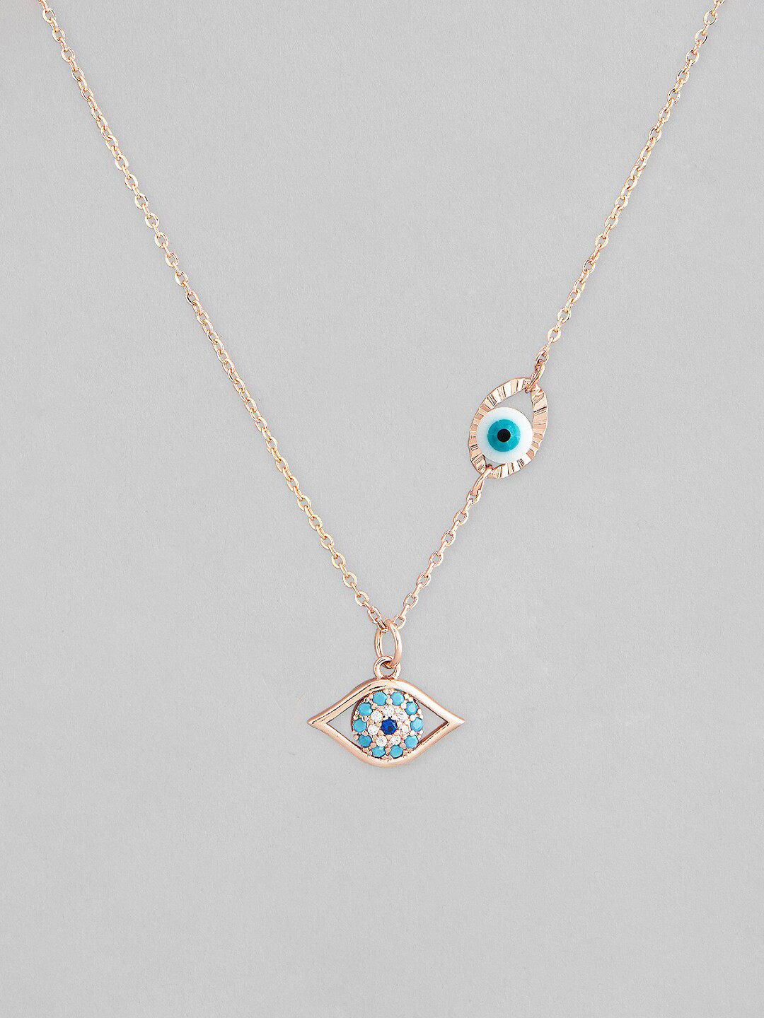 

Rubans Voguish Women Rose Gold & White Gold-Plated Necklace Chain