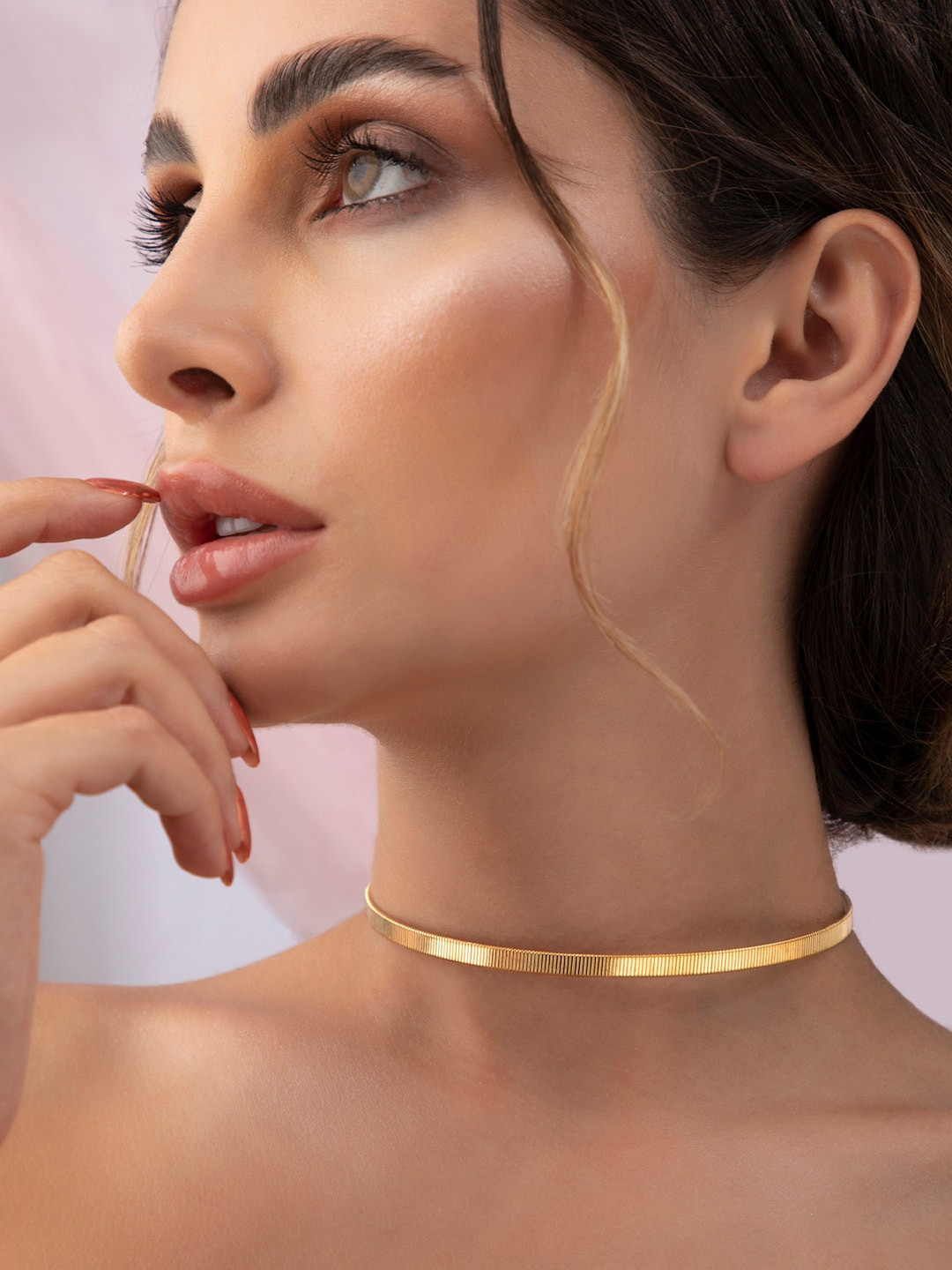 

Rubans Voguish Gold-Toned Gold-Plated Necklace